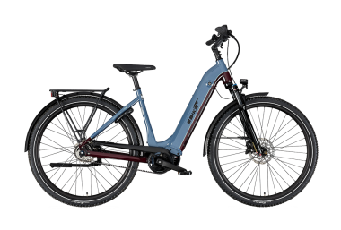Advanced EBIKE Trekking Pro Wave Damen Dunkel Grau-Weinrot-2022-29"- 