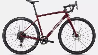 Specialized Diverge Comp E5 Satin Maroon / Light Silver / Chrome / Clean 2022 - Unisex-28