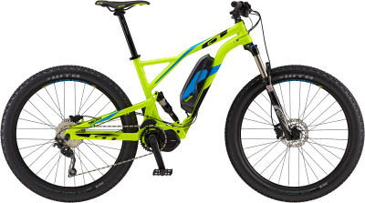 GT eVerb Current Gloss Neon Yellow w/ Black & Cyan 2018 - 27.5 -  