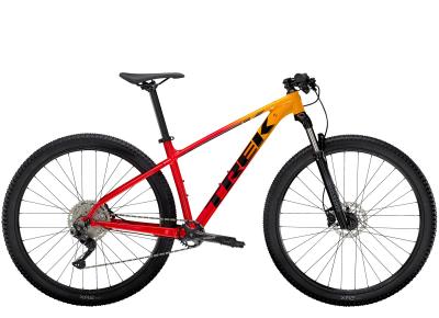 Trek Marlin 7 Marigold to Radioactive Red Fade 2022 - 27,5