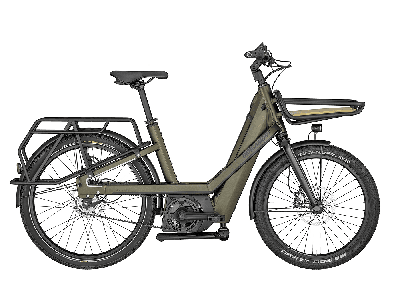 Bergamont E-Cargoville Bakery Elite olive green (matt) 2022 - Damen-26