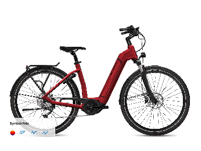 Flyer Gotour2 5.01R Comf Mercury Red Gloss 2021 - 500Wh - 28