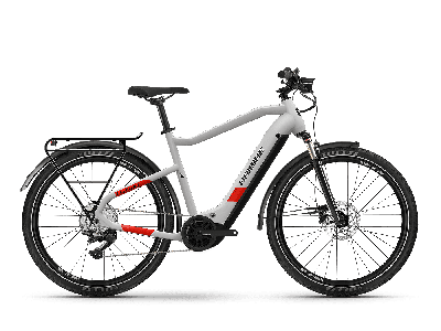 Haibike TREKKING 7 Cool Grey / Red Matte 2022 - 630Wh 27,5