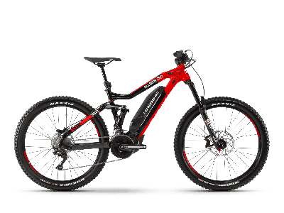 Haibike XDURO AllMtn 2.0 Schwarz/Rot/Weiß 2019 - MTB Fully 27,5 -  