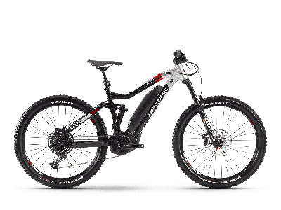 Haibike XDURO AllMtn 2.0 Schwarz/Silber/Rot 2020 - MTB Fully -  