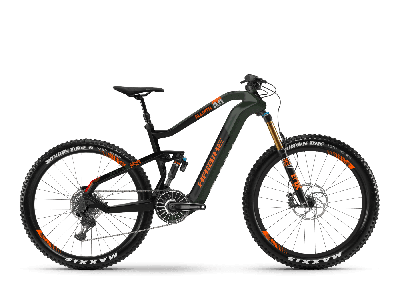 Haibike XDURO AllMtn 8.0 Olive/Carbon/Orange matt 2020 - MTB Fully -  