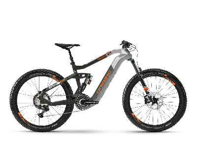 Haibike XDURO NDURO 8.0 Silber/Olive/Orange matt 2020 - MTB Fully -  