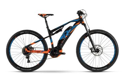 Raymon E-Nine TrailRay 7.0 black/orange/blue 2019 - MTB Full Suspension 29 -  