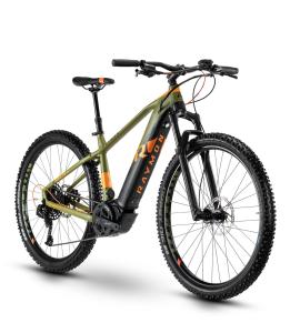 Raymon HardRay E-Nine 8.0 Black / Armor Green /Red Matt 2020 - E-MTB-Hardtail 29 Unisex -  