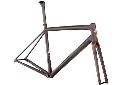 Specialized S-Works Aethos Frameset Satin Carbon/Red Gold Chameleon/Bronze Foil 2021 - Diamant -  