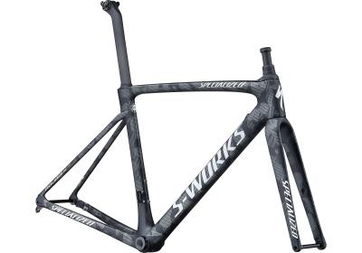 Specialized S-Works Roubaix – Team Satin Black/Charcoal Camo/Gloss Pearl White 2021 - Diamant -  
