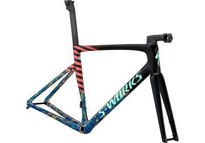 Specialized S-Works Tarmac SL7 Frameset Cobalt/Brassy Yellow/Blaze/Oasis 2021 - Diamant -  