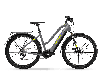 Haibike Trekking 6 gloss grey / neon yellow 2022 - Damen-27,5