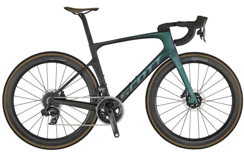 Scott Foil 10 carbon black / prism green 2021 