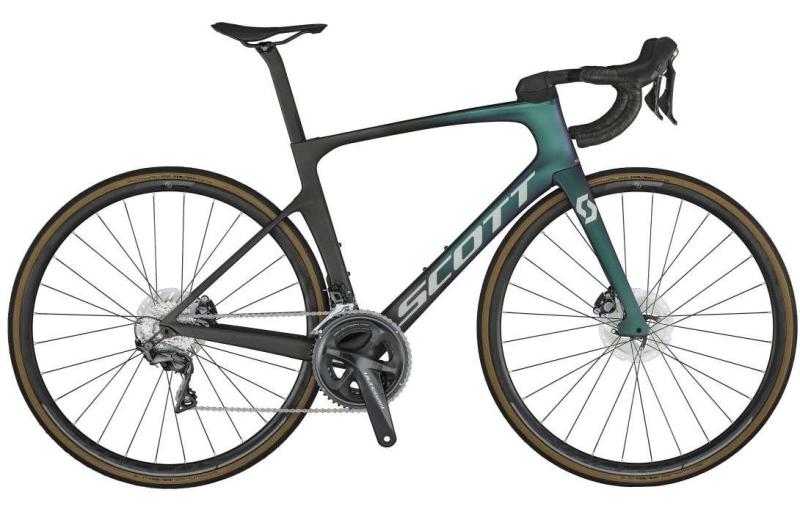 Scott Foil 30 carbon black / prism green / satin reflective 2021 