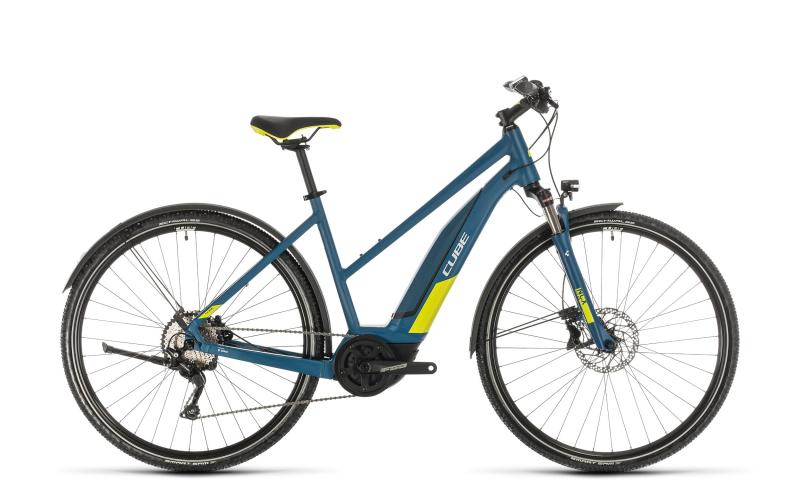 Cube Nature Hybrid EXC 500 Allroad blue´n´lime 2020 - Trapeze -  