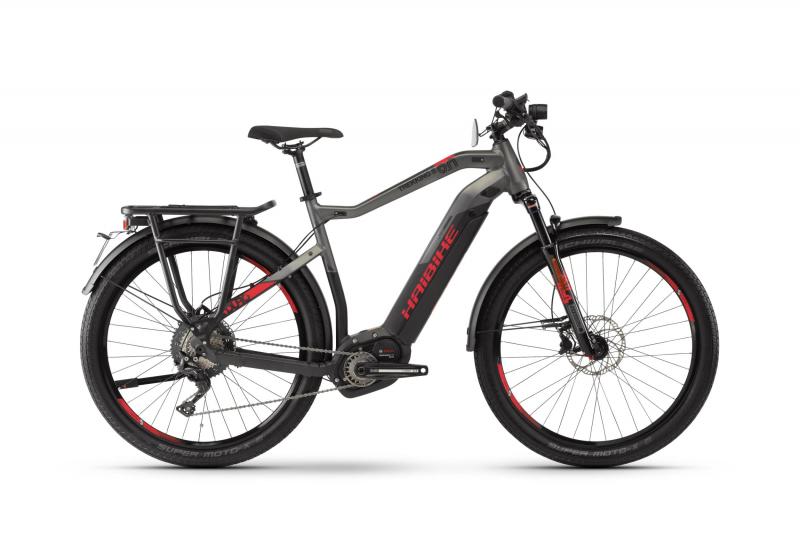 Haibike SDURO Trekking S 9.0 Schwarz/Titan/Rot matt 2020 - Herren -  