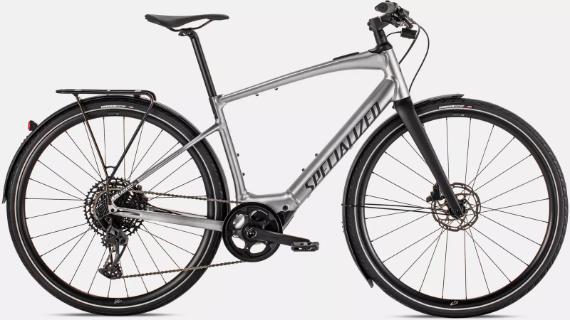 Specialized Turbo Vado SL 5.0 EQ (SRAM) Brushed Aluminum / Black Reflective 2022 - Unisex-28