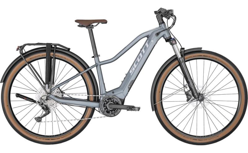 Scott Axis eRIDE 20 Lady dolphin grey gloss / ice white 2022 - Damen-29