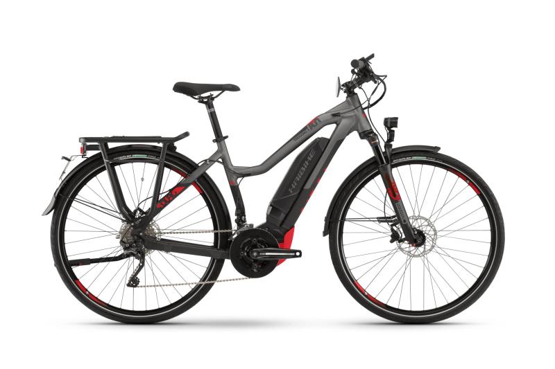 Haibike SDURO Trekking S 8.0 Schwarz/Titan/Rot matt 2020 - Damen -  44