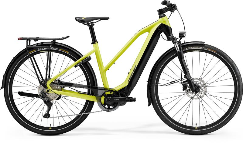 Merida eSPRESSO L 500 EQ Lime / Schwarz  2021 - 630Wh 28 Trapez