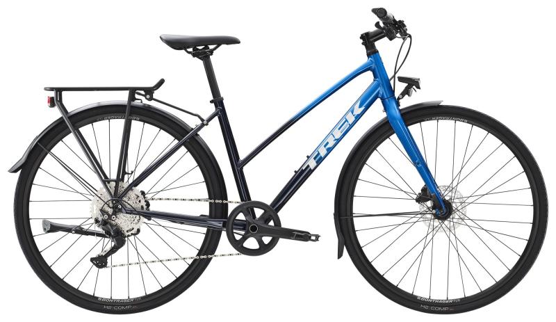 Trek FX 3 Disc Equipped Stagger Alpine Blue to Deep Dark Blue Fade 2022 - 28
