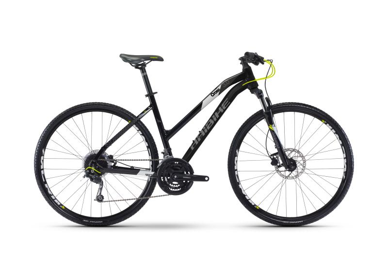 Haibike Seet Cross 3.0 Schwarz/Weiß/Lime 2017 - Damen -  