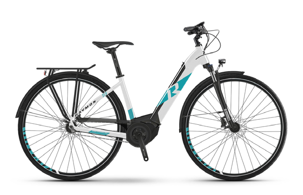 Raymon CityRay E 7.0 CB White / Black / Spaceblue  2021 - 500Wh 26