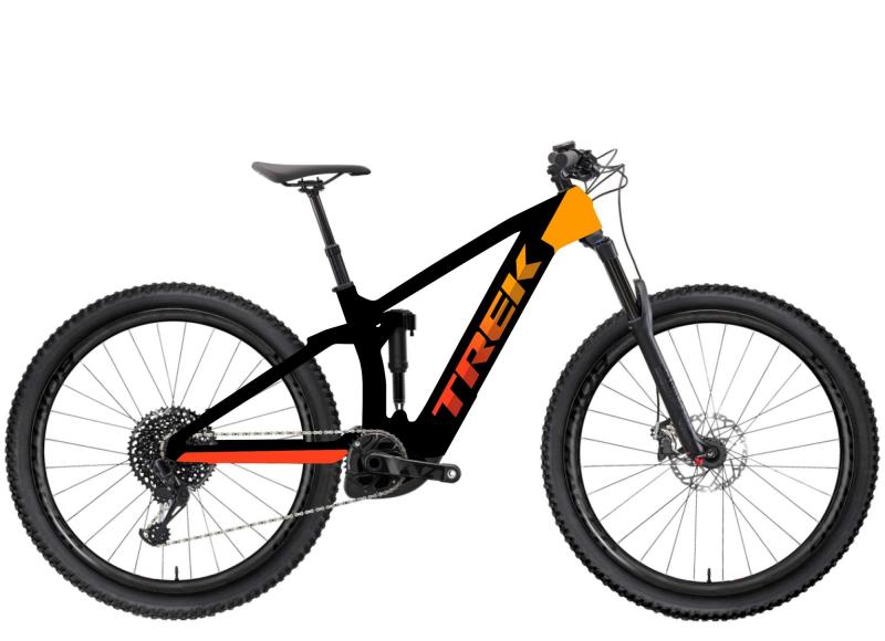 Trek Rail 9.8 XT Trek Black/Marigold to Red Fade 2022 - 29