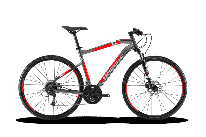 Haibike SEET Cross 3.0 Herren Titan/Rot/Weiß 2018 - Herren -  