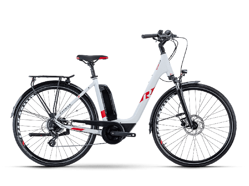 Raymon CityRay E 1.0 White / Red  2021 - 500Wh 28