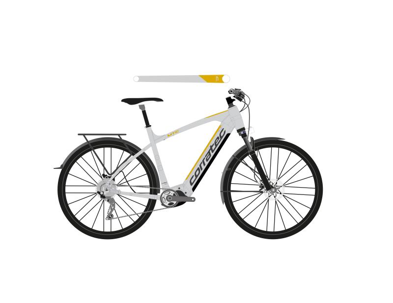 Corratec E-Power MTC 12S Trinity Tube Gent Hellgrau / Anthrazit 2023 - 29