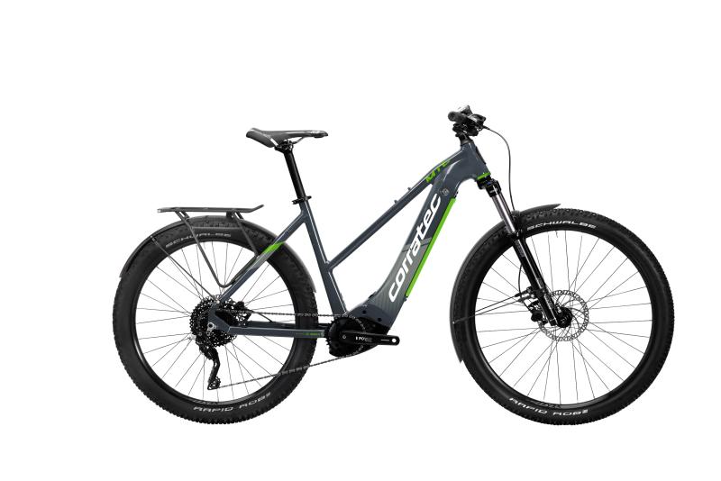 Corratec E-Power MTC 12S Trinity Tube Trapez Graublau/Weiß/Grün 2021 - 29
