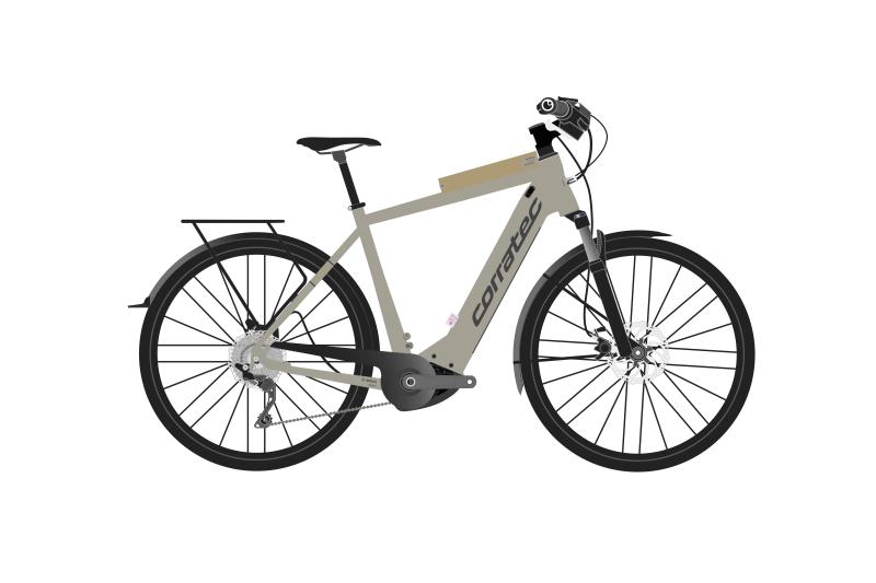 Corratec E-Power Trekking 28 SE 3.0 CX7 12S Gent Metallic Sand/Dunkelblau 2023 - 29