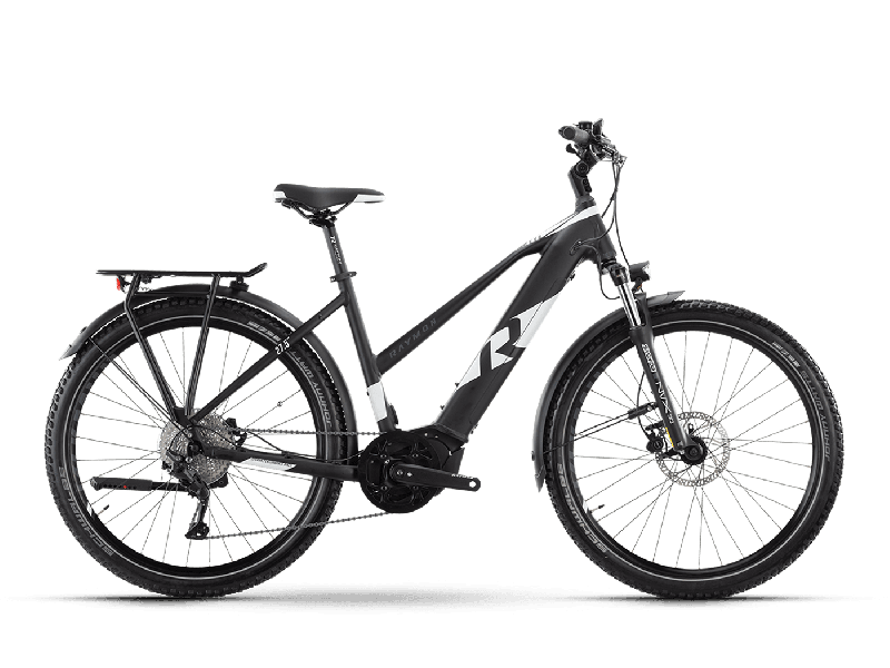 Raymon CrossRay E 6.0 Black / White Matt  2021 - 500Wh 27,5