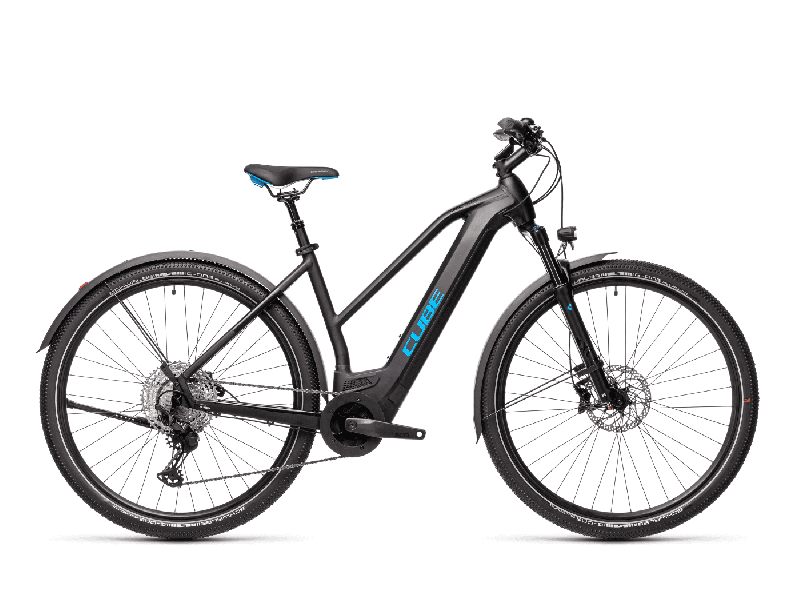 Cube CROSS HYBRID RACE 625 ALLROAD Black´n´blue  2021 - 625Wh 29