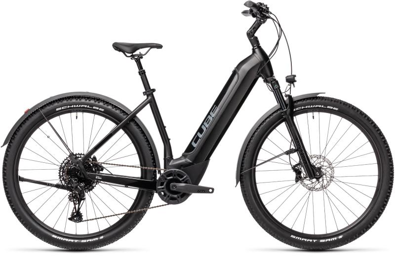 Cube NURIDE HYBRID EXC 625 ALLROAD Black´n´grey  2021 - 625Wh 29