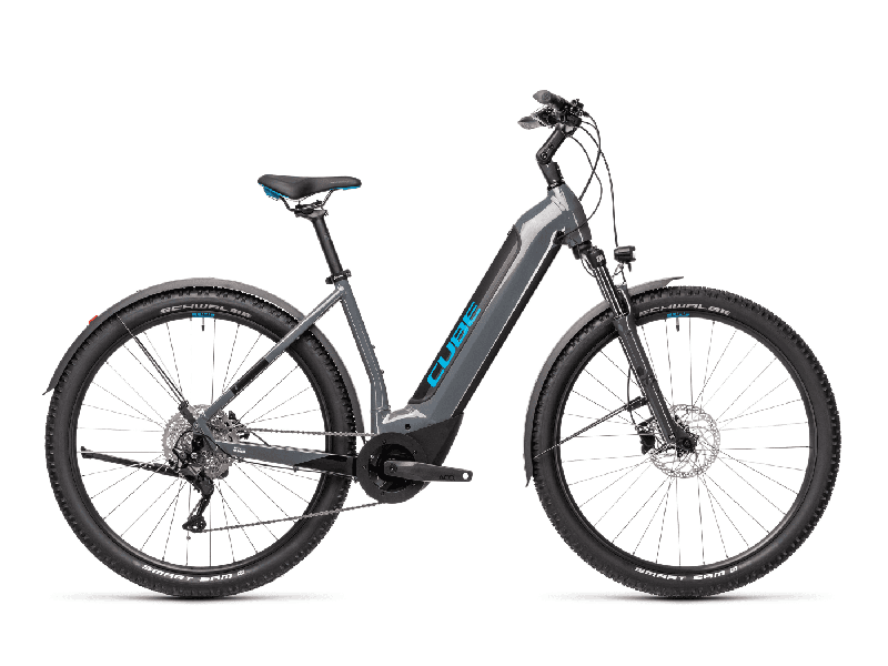 Cube NURIDE HYBRID PRO 625 ALLROAD Grey´n´blue  2021 - 625Wh 29