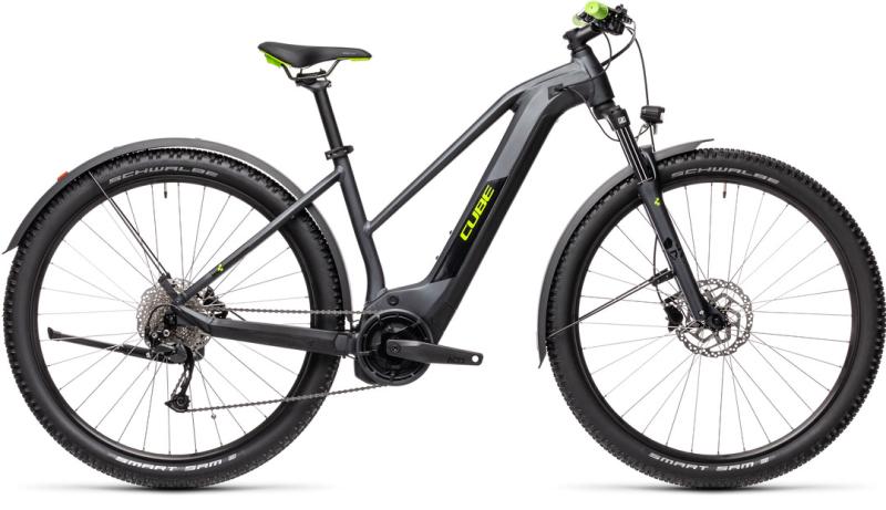 Cube REACTION HYBRID PERFORMANCE 625 ALLROAD Iridium´n´green  2021 - 625Wh 27.5