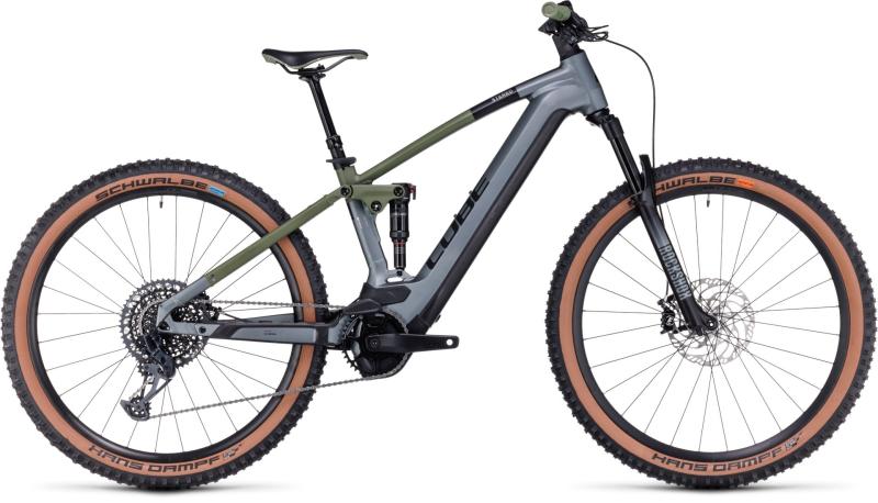 Cube Stereo Hybrid 120 TM 750 flashgrey´n´olive 2023 - 27,5