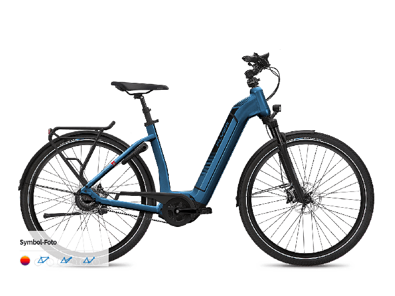Flyer Gotour6 7.23 Comf Jeans Blue Gloss 2021 - 625Wh - 28