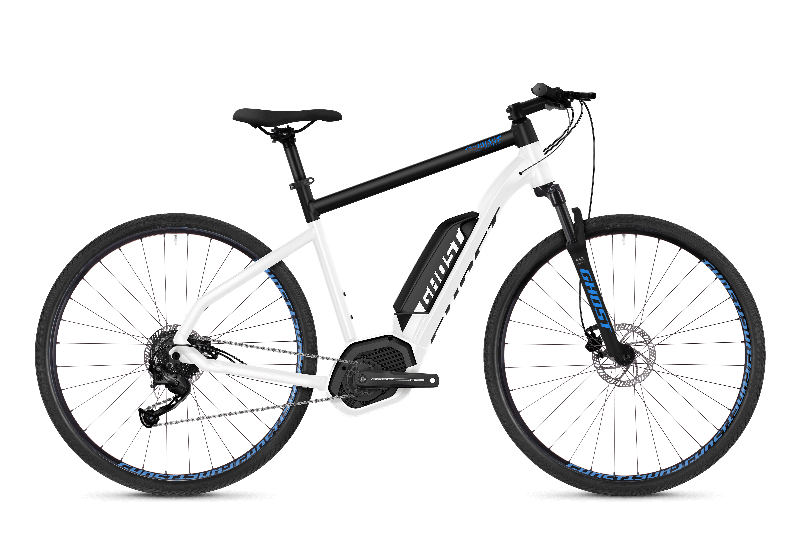 GHOST Hybride SQUARE Cross B2.9 AL Star white NIGHTBLACK Vibrant blue 2018 - Uni 29 -  