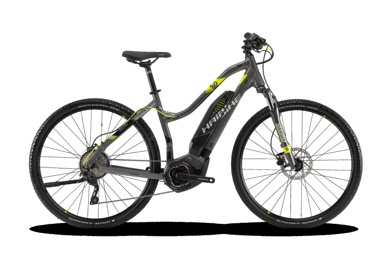 Haibike SDURO Cross 4.0 Damen Anthrazit/Schwarz/Lime 2018 - Damen -  