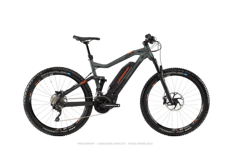 Haibike SDURO FullSeven 8.0 Olive/Carbon/Orange matt 2019 - MTB Fully 27,5 -  