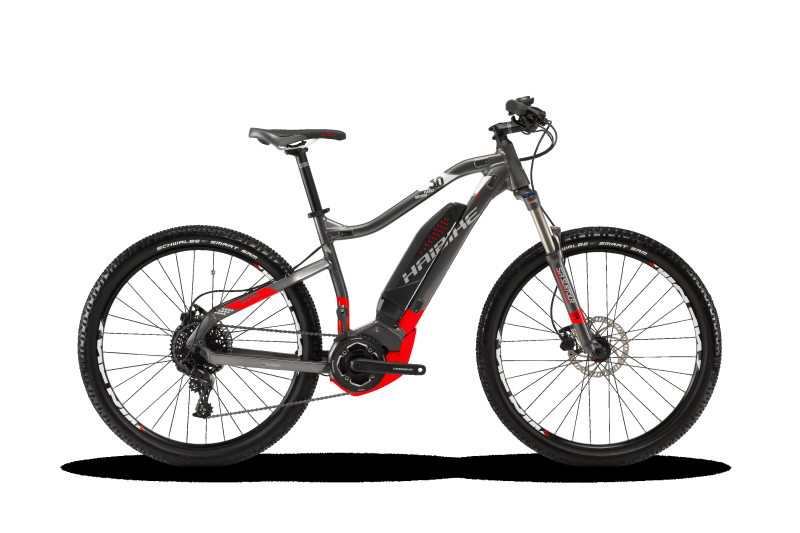 Haibike SDURO HardSeven 3.0 Titan/Rot/Weiß 2018 - MTB Hardtail -  