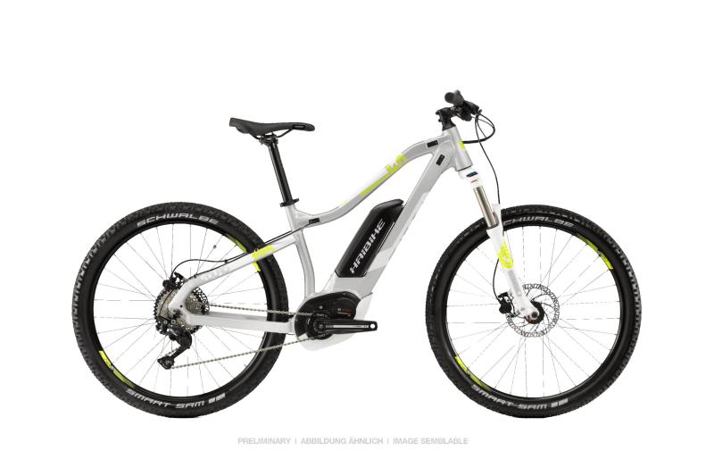 Haibike SDURO HardSeven Life 4.0 Silber/Lime/Weiß 2019 - MTB Hardtail 27,5 -  