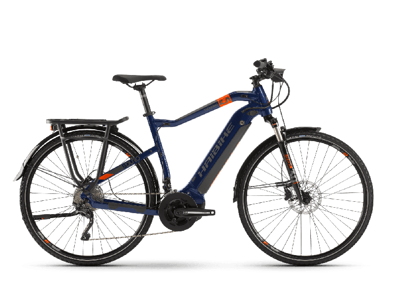 Haibike SDURO Trekking 5.0 Blau/Orange/Titan 2022 - Herren -  