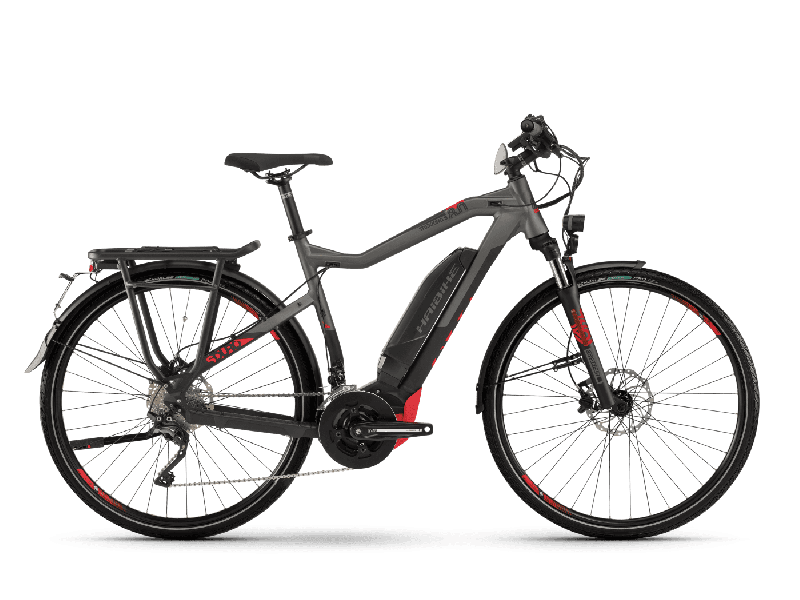 Haibike SDURO Trekking S 8.0 Schwarz/Titan/Rot matt 2020 - Herren -  