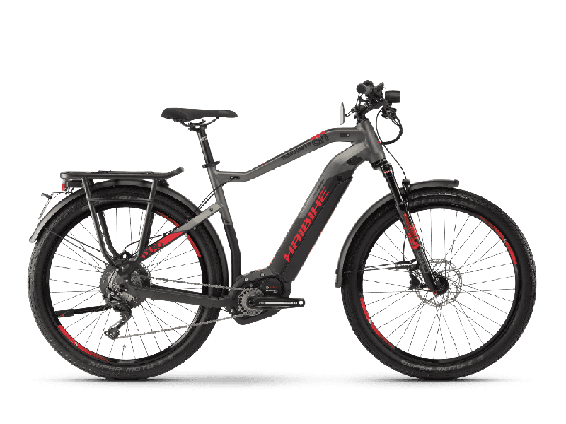 Haibike SDURO Trekking S 9.0 Schwarz/Titan/Rot matt 2019 - Herren 27,5 -  