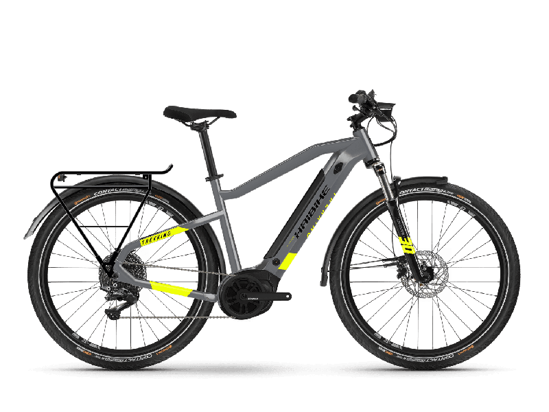 Haibike TREKKING 6 Cool Grey / Neon Yellow 2021 - 500WH 27,5